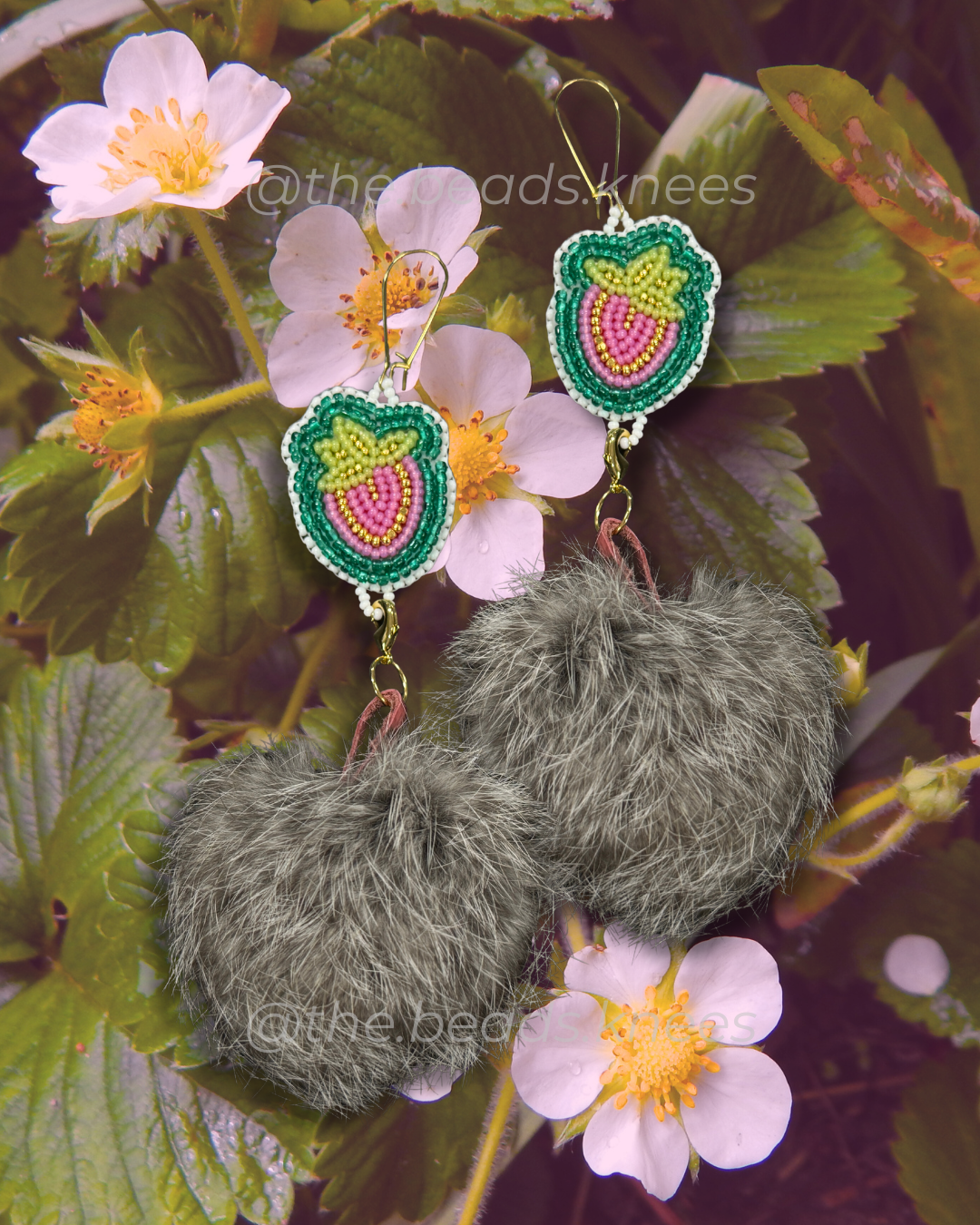 Strawberry Poms